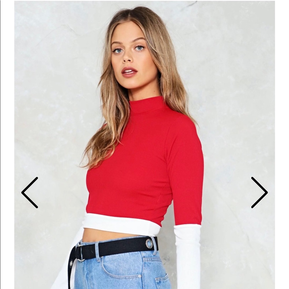'NASTY GAL' Ribbed Crop Top - Picture 4 of 7